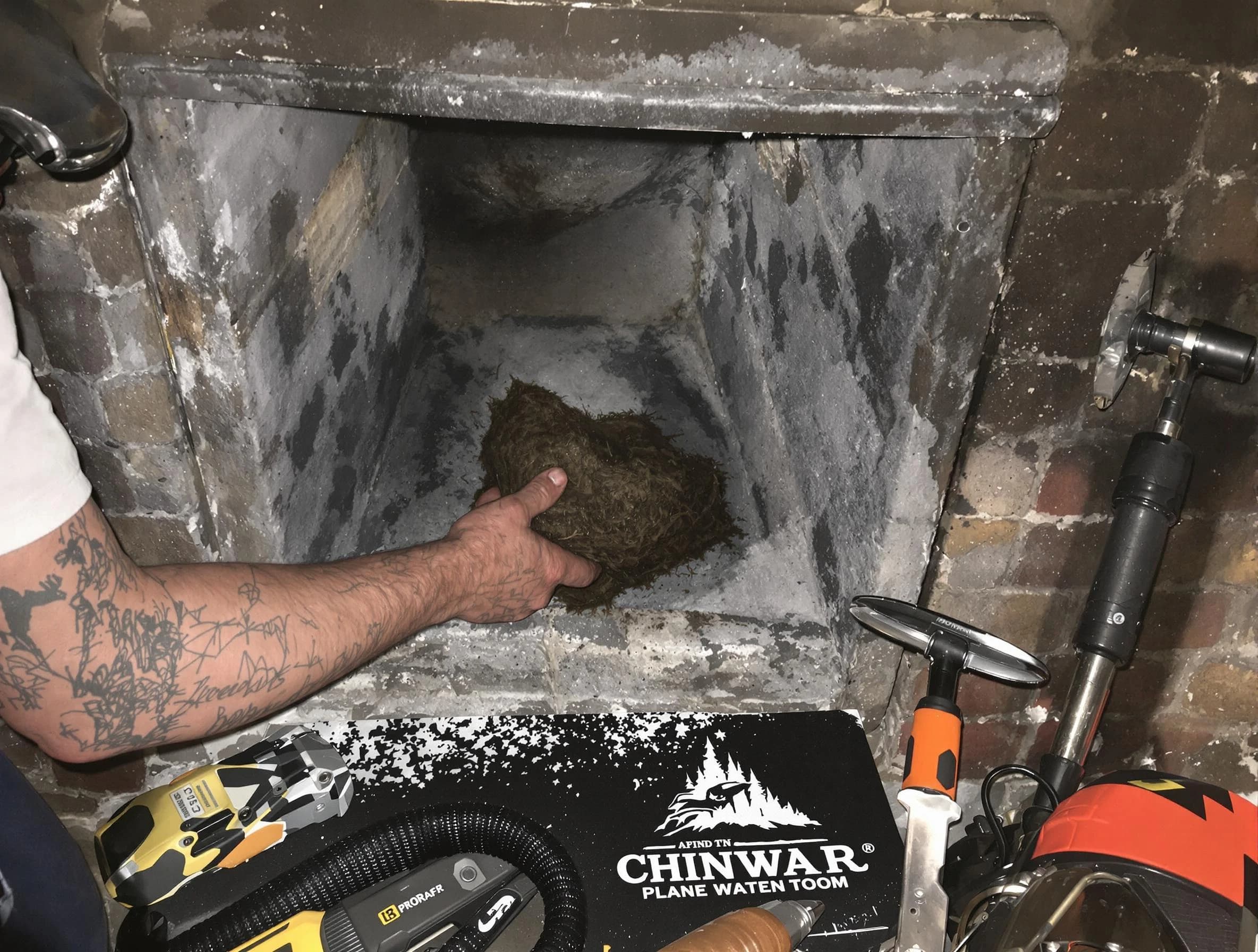 Santaquin Chimney Sweep safely removing debris and screening chimney in Santaquin, UT