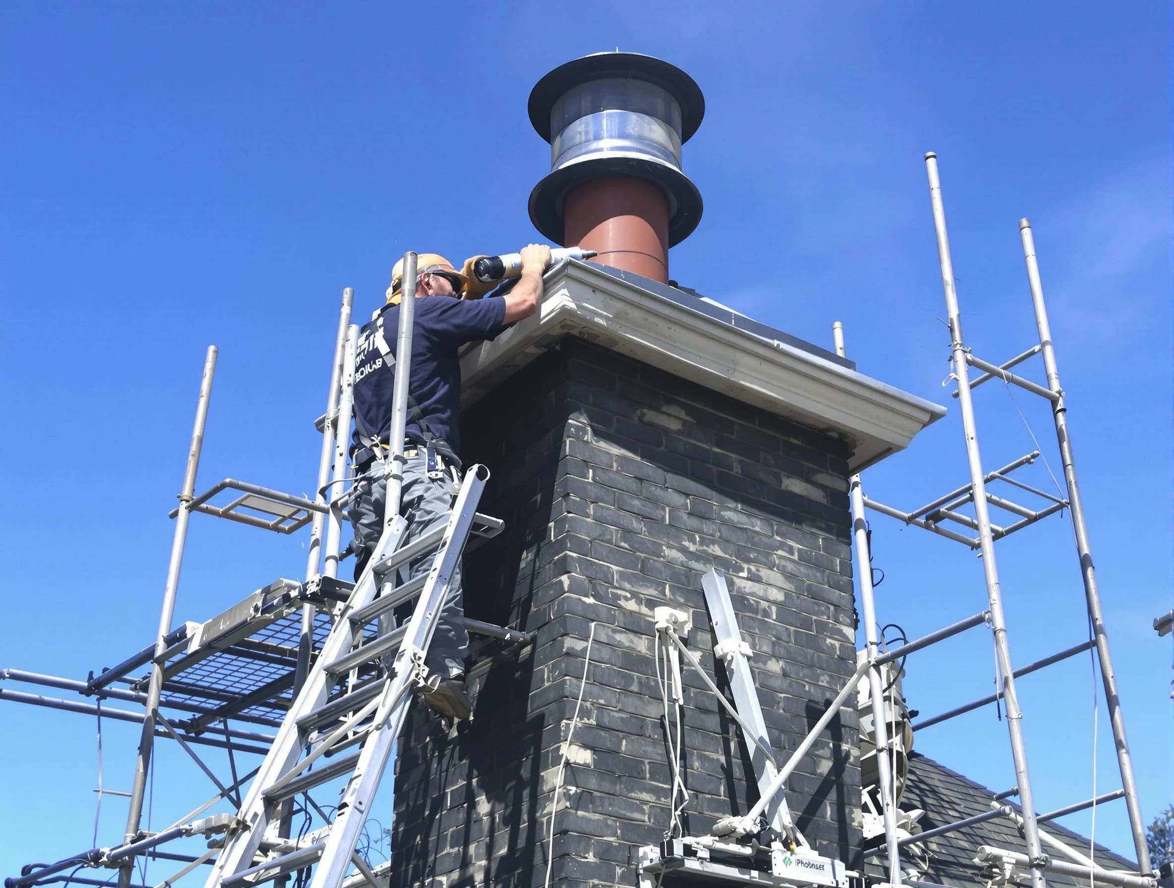 Sturdy chimney crown finished by Santaquin Chimney Sweep in Santaquin, UT