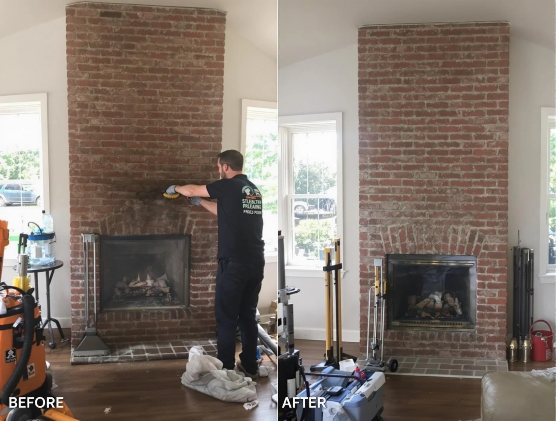 Finished chimney sweeping service by Santaquin Chimney Sweep in Santaquin, UT