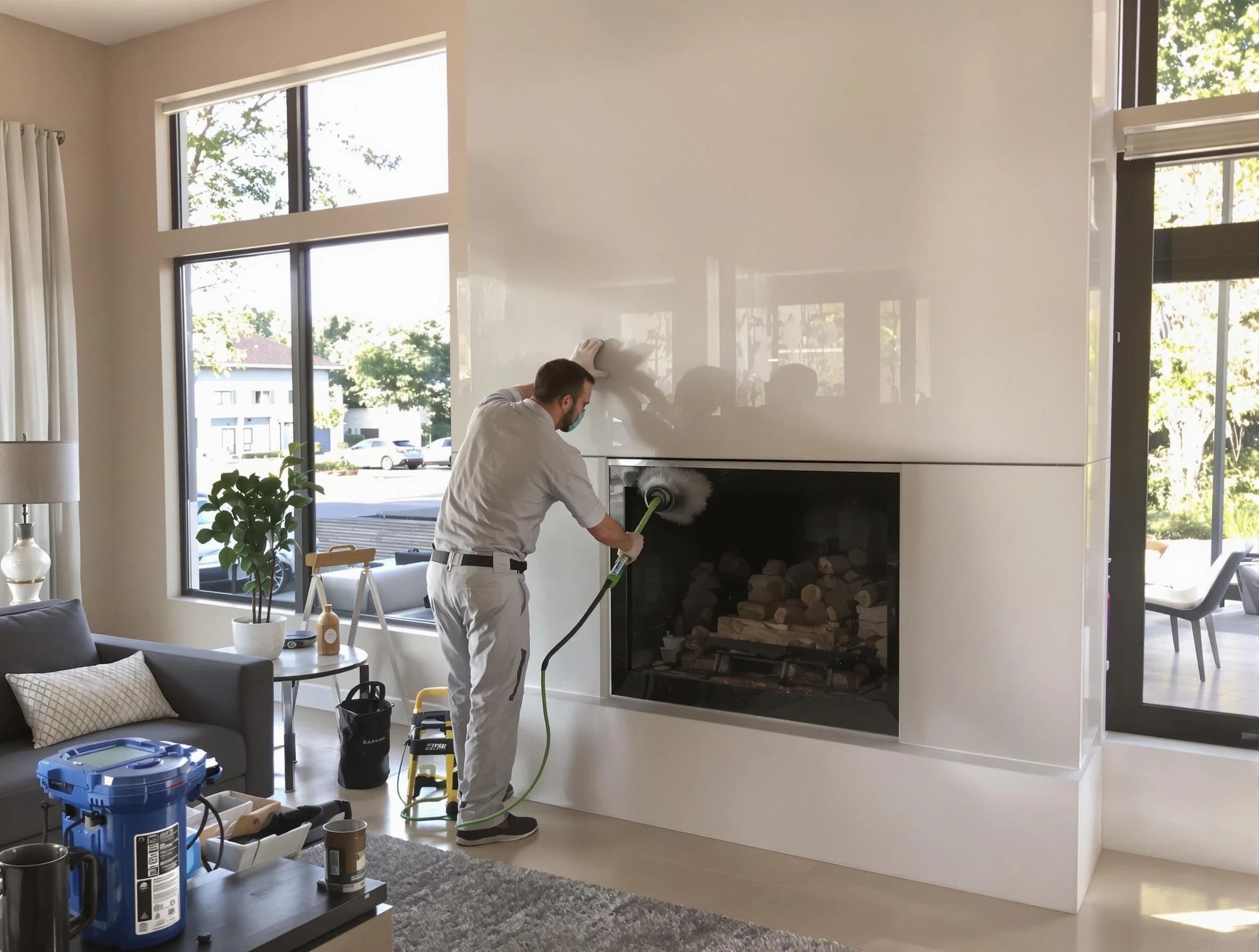 Santaquin Chimney Sweep performing thorough soot removal in Santaquin, UT