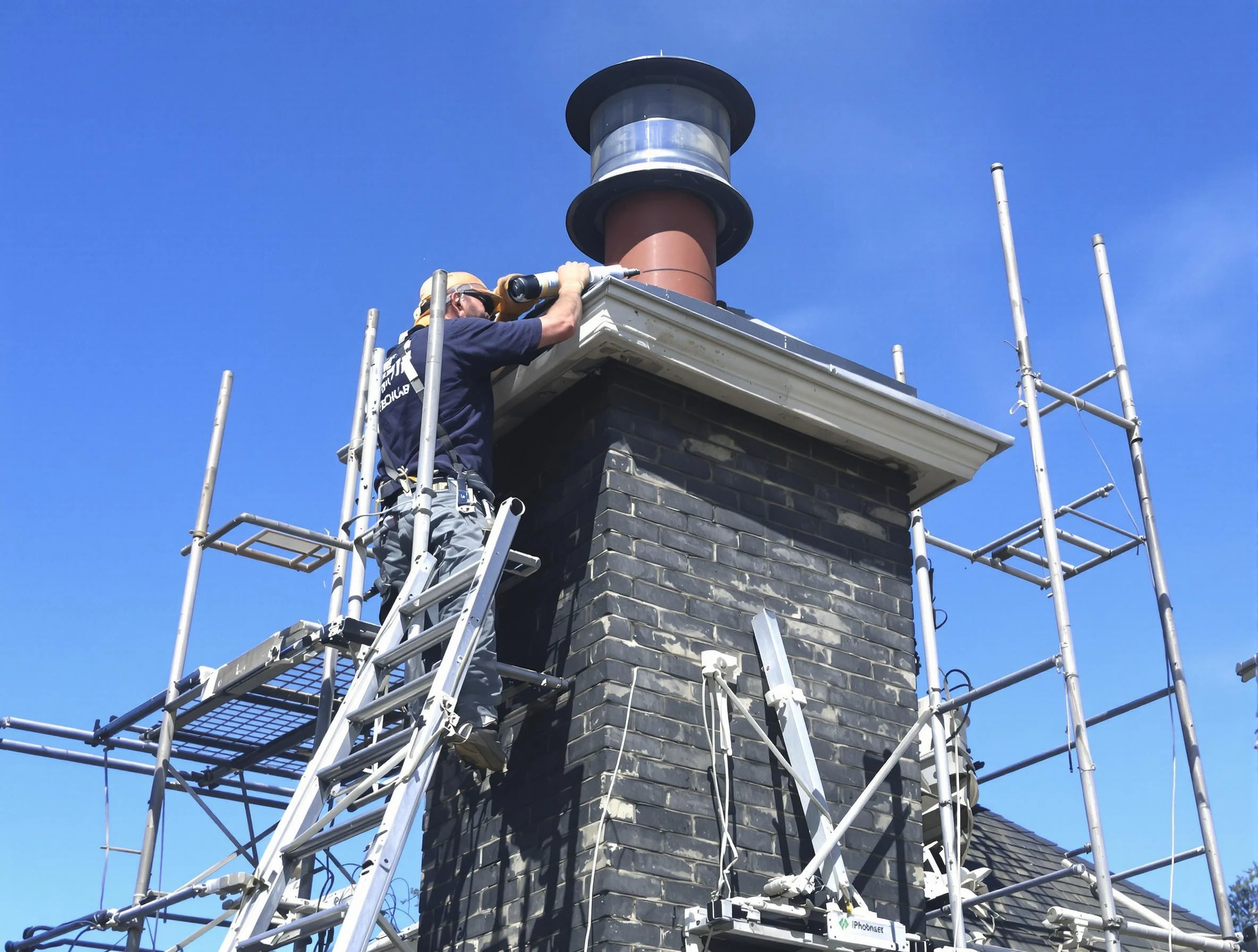 Sturdy chimney crown finished by Santaquin Chimney Sweep in Santaquin, UT
