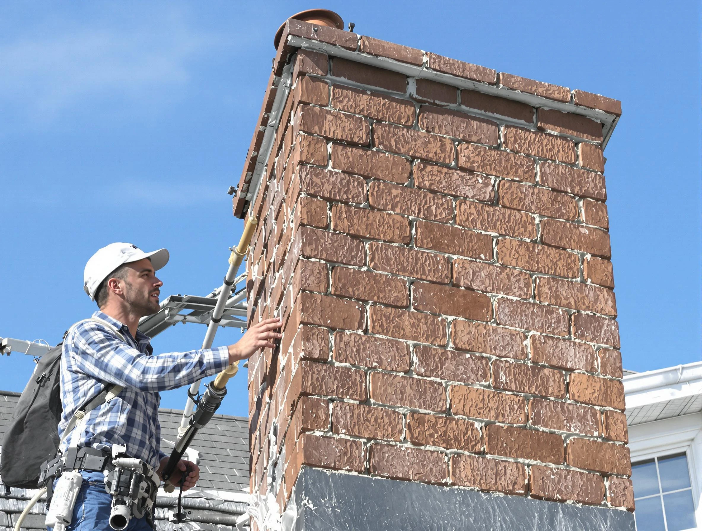 Brickwork for a chimney rebuild by Santaquin Chimney Sweep in Santaquin, UT