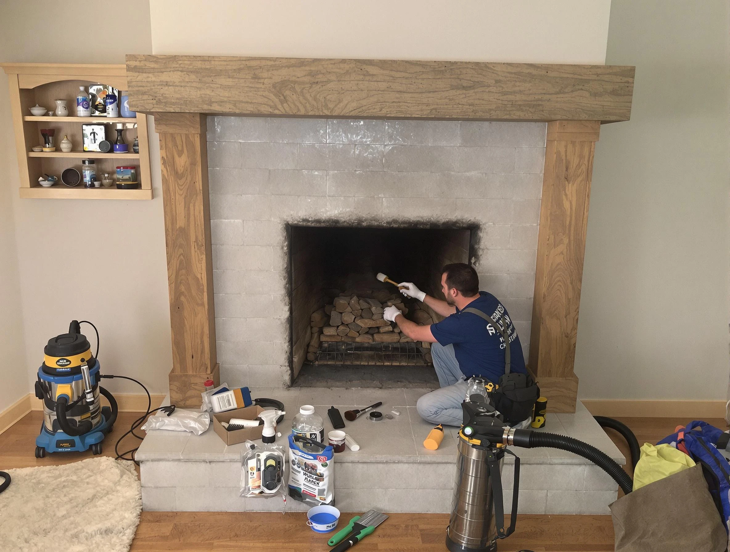 Detailed creosote removal process by Santaquin Chimney Sweep in Santaquin, UT